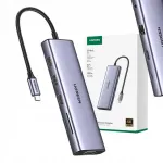 UGREEN Revodok CM498 USB hub, 10in1, 3x USB-A 3.0, HDMI 4K, VGA, PD