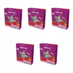 Kuiv kassitoit Whiskas 1+, veiselihaga, 800 g, 5 tk