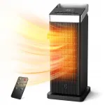 Kaugjuhtimispuldiga konvektor, 2000 W, must