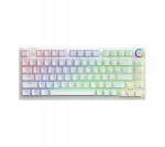 Mehaaniline klaviatuur Savio Phenix White, Gateron Red Pro l&uuml;litid, valge
