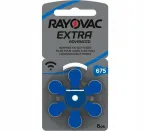 RAYOVAC EXTRA 675 PR44 kuuldeaparaadi patareid, 6 tk, kehtivad kuni 2027-06