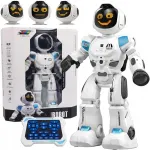 Juhtmevaba haridusrobot lastele LED-iga ja programmeerimisfunktsiooniga
