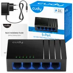 Cudy GS105D v&otilde;rgul&uuml;liti, 5 porti, gigabit Ethernet