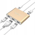 USB-C jagaja HDMI ja USB PD-ga
