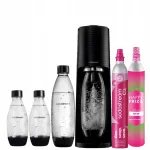 SodaStream Terra must gaseeritud vee valmistaja 1x1L ja 2x0,5L pudelite ning 2x CO2 kapsliga