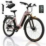 Elektriline jalgratas Maxtron Marathon 250W, 22,5Ah, 25 km/h, 150 km, heleroosa