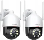 V&auml;lip WiFi kaamera DEKCO 2K 3MP, 350&deg; j&auml;lgimisega, &ouml;&ouml;n&auml;gemine kuni 30 m
