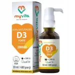 Vitamiin D3 2000 IU 30 ml &otilde;lit&auml;hed oliivi&otilde;liga MyVita