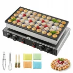 Mini vahvli-ahjuplaat Poffertjes Dorayaki 50 tk, 1700W XXL pannkookide tegija