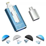 USB m&auml;lupulk 256GB, USB 3.0, USB-C, Lightning, 4in1, telefonidele ja arvutitele