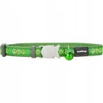Kasside kaelarihm Red Dingo Peace Green, 12 mm