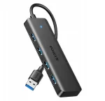 Kompaktne USB-C hub UGREEN CM219 4 USB-A 3.0 pesaga
