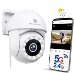 V&auml;liskaamera MENBORN 2,5K, 360&deg;, WiFi 2,4/5GHz, v&auml;rviline &ouml;&ouml;n&auml;gemine, Alexa tugi