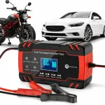 Automaatne auto akulaatori laadija 12V/24V taastamisfunktsiooniga