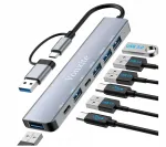 USB-C 7-in-1 jagaja SD kaardilugejaga