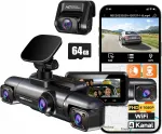 360 kraadi auto kaamera 4 kanalit FHD 8 IR LED-iga