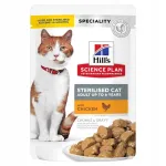 Hill's Science Plan Adult Sterilised kana sisaldav kassitoit, 85 g