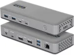 StarTech USB-C dokijaam, 2 x 4K 60Hz DisplayPort, 100W PD, USB-A, USB-C, Gigabit Ethernet