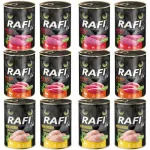 Rafi Cat Grain Free t&auml;iskasvanud kassidele, 3 maitset, komplekt, 12 x 400 g