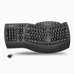 Juhtmeta ergonoomiline klaviatuur BROKEN Bluetooth 2.4G programmeerijatele