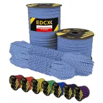 Paracord n&ouml;&ouml;r 4,4 mm EDCX, 15 m, sinine helkuriga (Blue Snake 50/50)