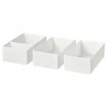 IKEA SKUBB hoiukastide komplekt, 3 tk, valge, 20x38x12 cm