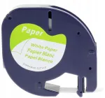 DYMO LetraTag kleeplint 12 mm x 4 m, valge, paber (59421, 91200, S0721500)