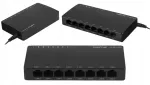 V&otilde;rgul&uuml;liti LANBERG DSP2-1008-12V, 8 pordiga, 1 Gb/s, lauapealne