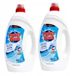 Power Wash Weiss pesuvahend valgetele riietele, 2 x 4 l komplekt