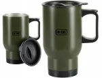 Termoskruus M-Tac 450 ml kaanekorgiga, roostevaba teras, oliiviroheline