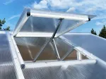 Kasvuhoone aken ventilatsioonimehhanismiga, valge, PTF Poland