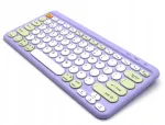 Juhtmevaba Bluetooth-klaviatuur Mac, Windows, iOS, lilla