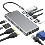 USB-C jagaja, 12-&uuml;henduseline dokkimisjaam
