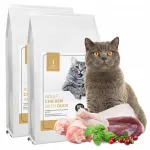 Kuiv kassitoit kanaga ja pardise, t&auml;iskasvanud kassidele, 2 x 10 kg, 1CAT