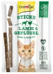 GimCat Sticks kassimaiused lambalihaga ja linnulihaga, 4 tk