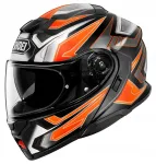 Motorratturi kiiver SHOEI NEOTEC 3 ANTHEM TC-8, must / oranž