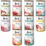 Koerakonservid BRIT PATE & MEAT, erinevate maitsetega, teraviljavabad, 10 x 400 g