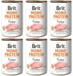 Brit Mono Protein koerakonservid kalkunilihaga, 6 x 400 g