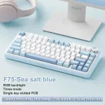 Mehaaniline m&auml;nguklaviatuur Aula F75, sinine ja valge, Hot Swap funktsiooniga