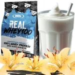 Real Pharm Whey 100 valgukontsentraat 700g vaniljemaitseline