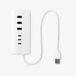 USB jagaja, 6 pistikut (3 USB-A, 3 USB-C), FLYING TIGER