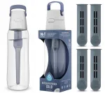 Veepudel filtriga Dafi Solid 0,7 l, hall, koos 4 filtriga