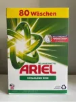 Pesupulber Ariel valgetele riietele, 5,2 kg, 80 pesukorda, valmistatud Saksamaal