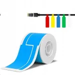 Kaablisildid Niimbot T, 25x76 mm, sinised, 200 tk, sobivad B21, B21S, B3, B1S-le