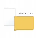 Laiendatavad C4 RBD &uuml;mbrikud, pruunid, 229x324x38 mm, 130 g, 250 tk