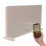 Elektriline klaaspaneeliga soojendi, 2500 W, liivakarva, WIFI