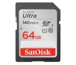 M&auml;lukaart SD Sandisk 64GB SDXC Ultra 140MB/s C10 UHS-I