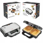 Vahvli-ahjuplaat WA100S DELI 1000W Precious Steel mittetoksilise kattega
