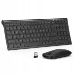 Traadita klaviatuur ja hiir Seenda WGJP-031B, must, QWERTZ