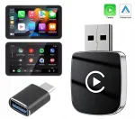 Juhtmevaba adapter Android Auto CarPlay 2in1 iPhone USB USB-C